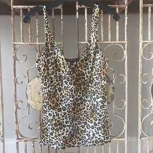 Leopard Animal Print Silk Wendy Hil Camisole Small